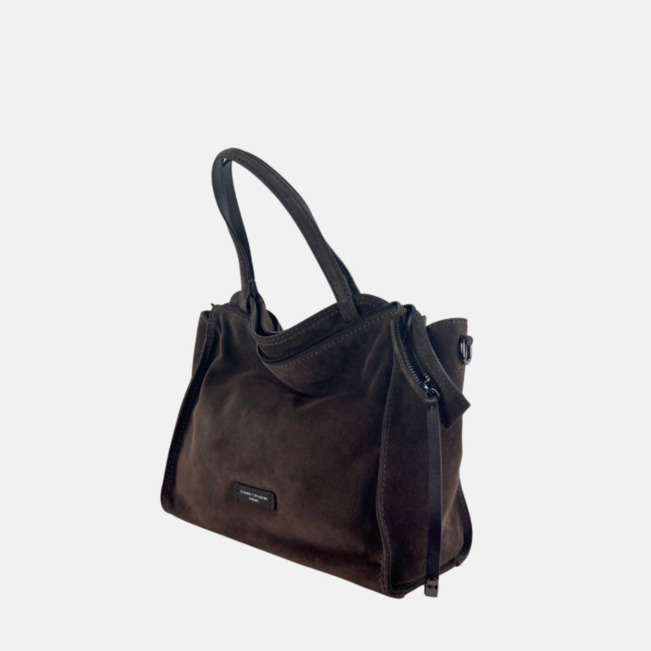 Gianni Chiarini Janis Suede Medium Convertible Tote - Big BAG NY