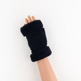 Shearling Fingerless Gloves