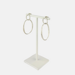 Heather Guidero Carved Double Tapered Oval Medium Post Earrings - Big Bag NY
