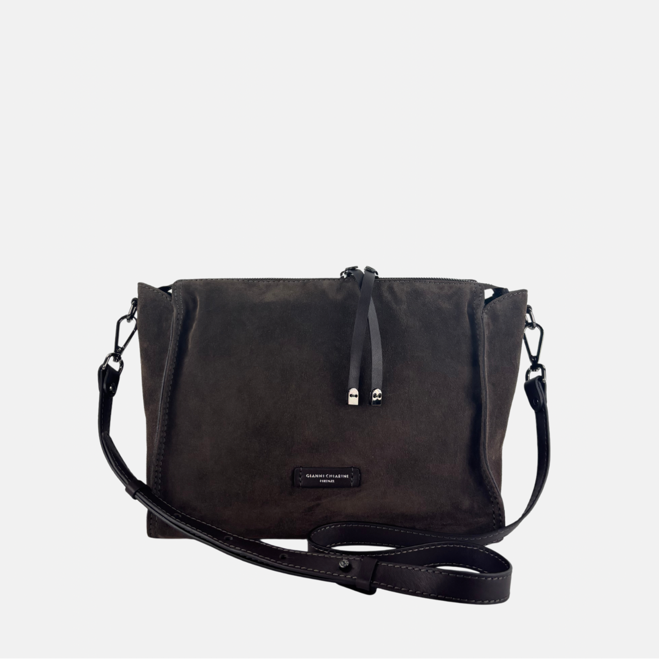 Gianni Chiarini Janis Suede Medium Convertible Tote - Big BAG NY