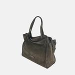 Gianni Chiarini Janis Suede Medium Convertible Tote - Big Bag NY