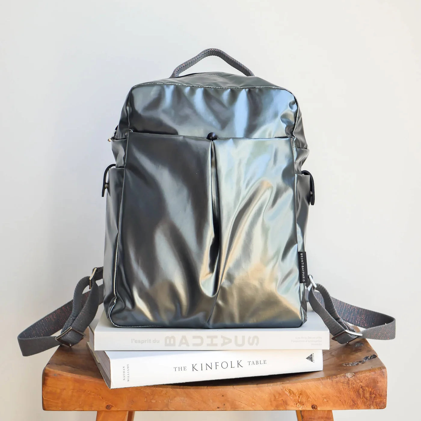 Brontibay Flashback Glam Backpack in Mineral Grey - Big Bag NY