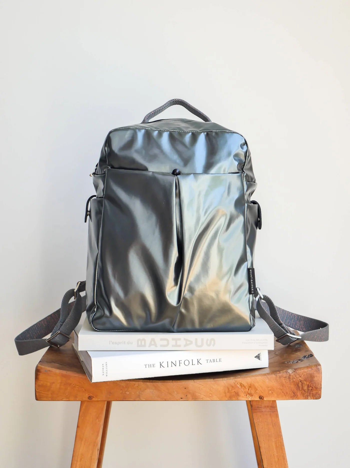 Brontibay Flashback Glam Backpack in Mineral Grey - Big Bag NY