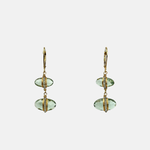 Fluorite Almond Double Drop Earrings - Big Bag NY