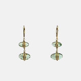 Fluorite Almond Double Drop Earrings - Big Bag NY