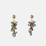 Fotini Gilded Crystal Blossom Drop Earrings