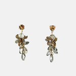 Fotini Gilded Crystal Blossom Drop Earrings