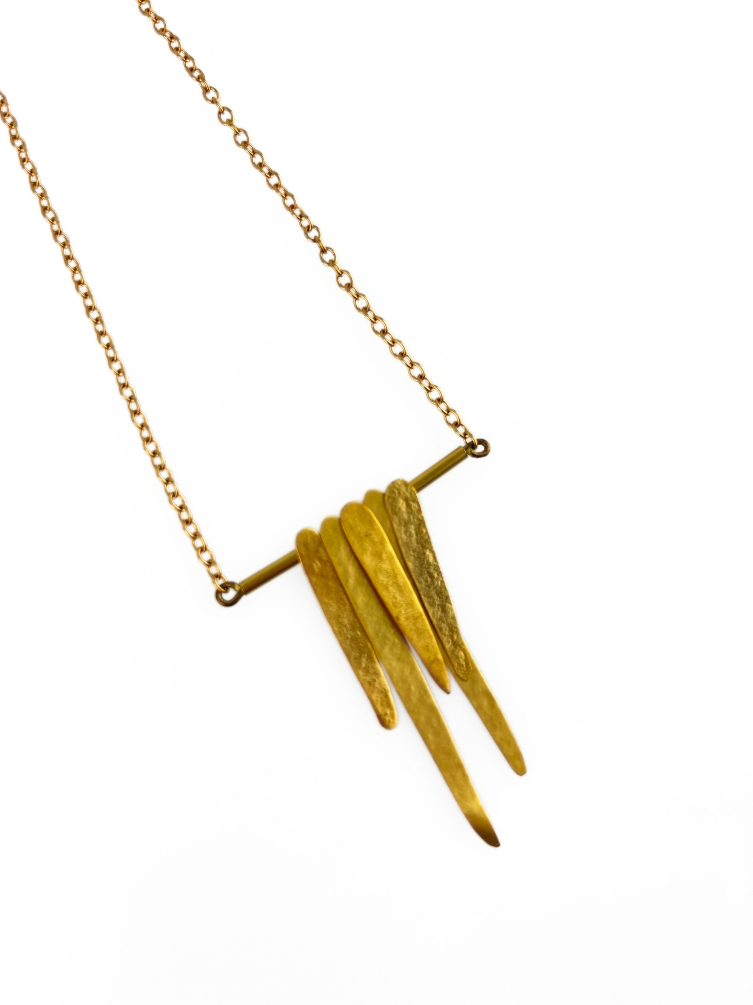 Fotini Gold Fringe Necklace - Big Bag NY