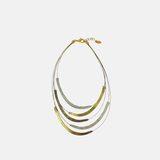 Fotini Golden Arcs Cascade Necklace - Big Bag NY