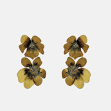 Fotini Hand Painted Chunky Flower Earrings - Big Bag NY