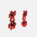 Fotini Hand Painted Chunky Flower Earrings - Big Bag NY
