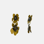 Fotini Hand Painted Chunky Flower Earrings - Big Bag NY