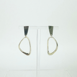 Fotini Irregular Oval Post Hoop Earrings Gold - Big Bag NY 