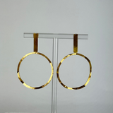 Fotini Large Post Hoops In Gold - Big Bag NY