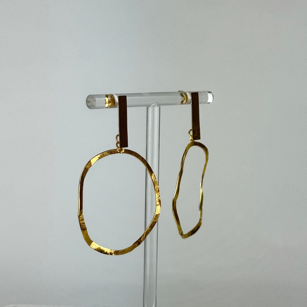 Fotini Large Post Hoops In Gold - Big Bag NY