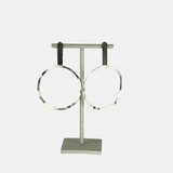 Fotini Large Post Hoops in Silver - Big Bag NY