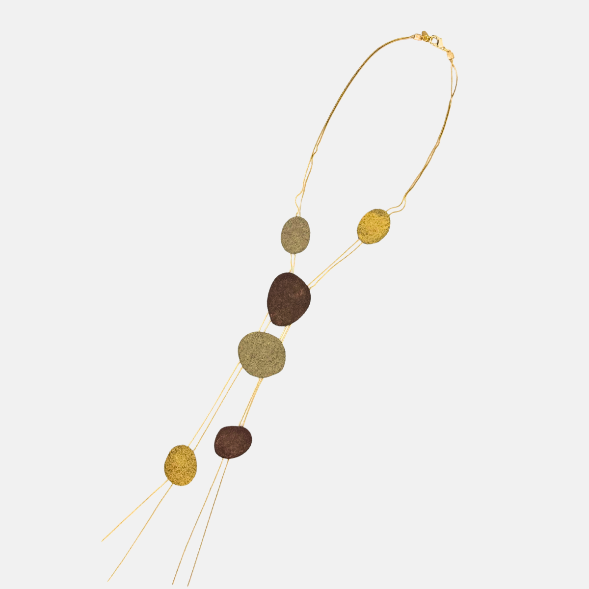 Fotini Long Layered Floating Disc Necklace - Big Bag NY
