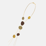 Fotini Long Layered Floating Disc Necklace - Big Bag NY