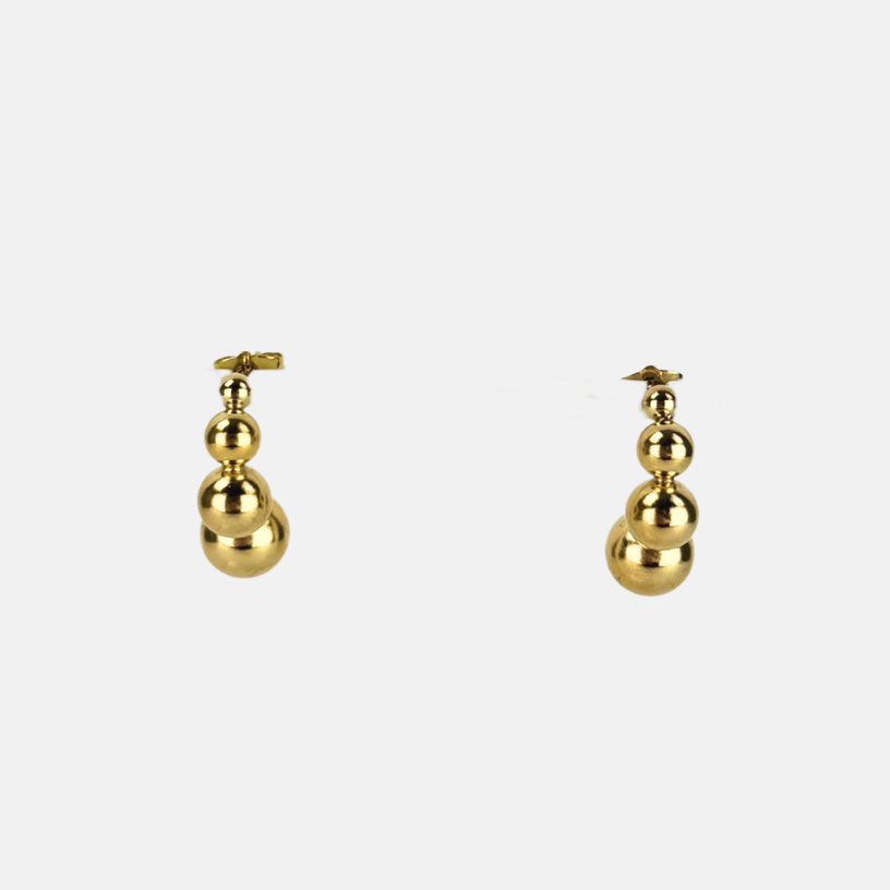 Fotini Spheres Hoop Earrings - Big Bag NY