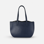Frederic Blue Leather Tote - Big Bag NY