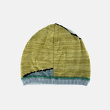 Fuga Fuga Hand Embroidered Knitted Cap in Mustard Yellow - Big Bag NY