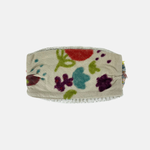 Fuga Fuga Hand Embroidered Knitted Head Band in Beige - Big Bag NY