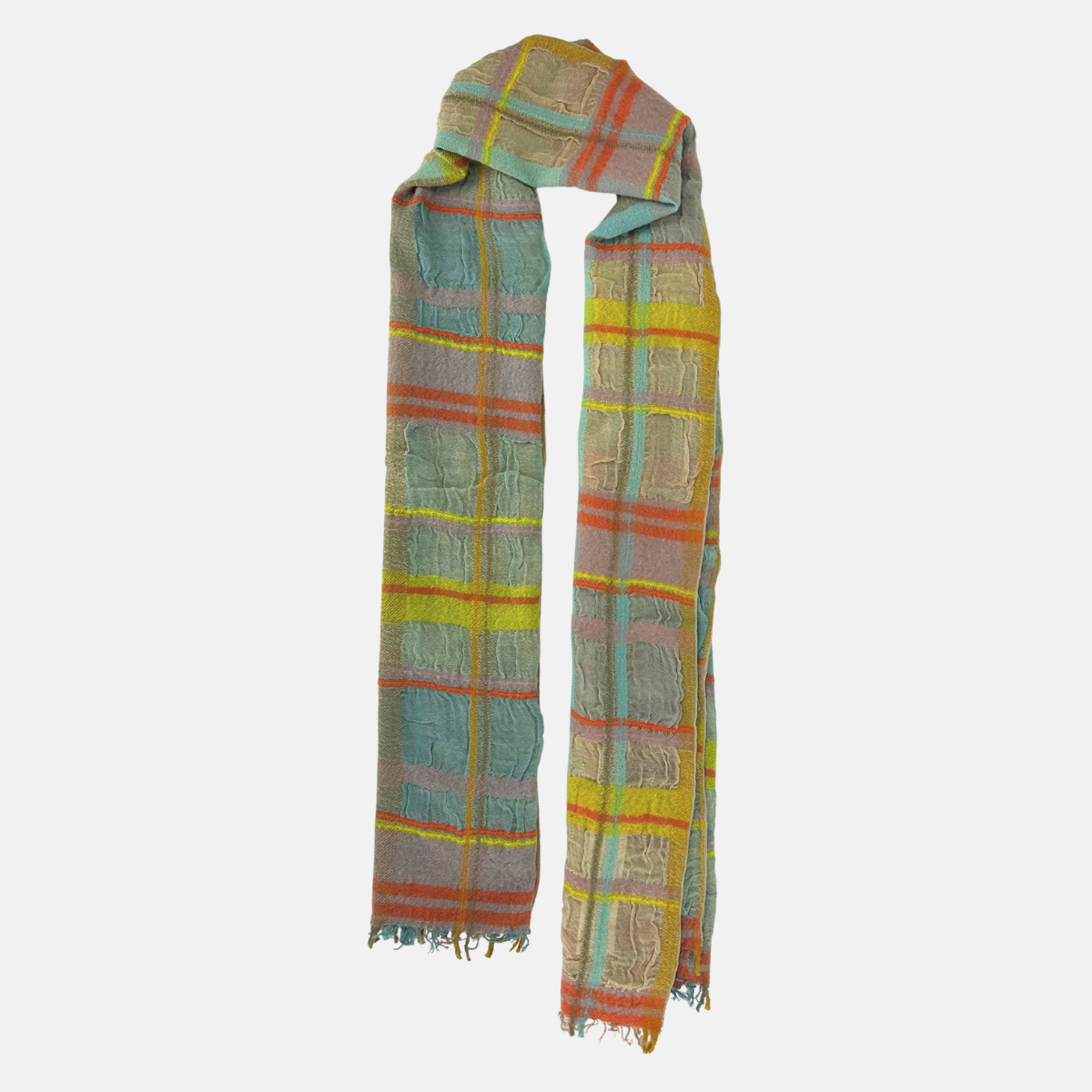 Fuga Fuga Medium Woven Shawl in Mustard Yellow - Big Bag NY