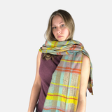 Fuga Fuga Medium Woven Shawl in Mustard Yellow - Big Bag NY