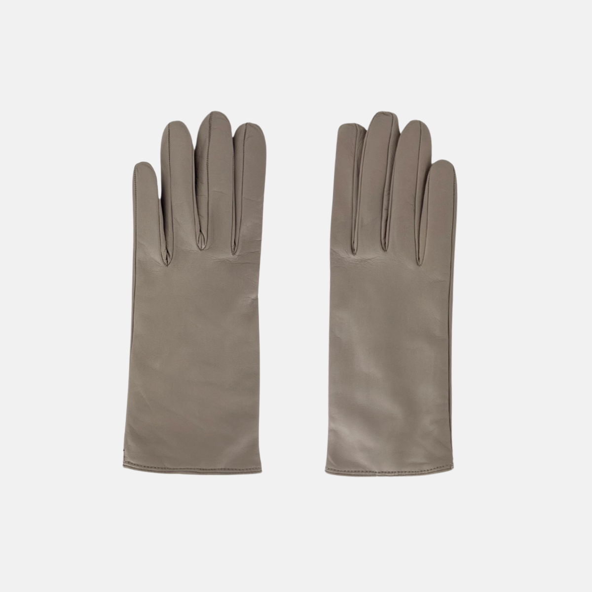 Gala Basic Soft Leather Gloves with Cashmere Lining Taupe- Big Bag NY