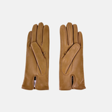 Gala Basic Soft Leather Gloves with Cashmere Lining in Alpaca - Big Bag NY
