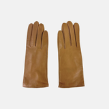 Gala Basic Soft Leather Gloves with Cashmere Lining in Alpaca - Big Bag NY