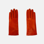 Gala Basic Soft Leather Gloves with Cashmere Lining in Brick - Big Bag NY