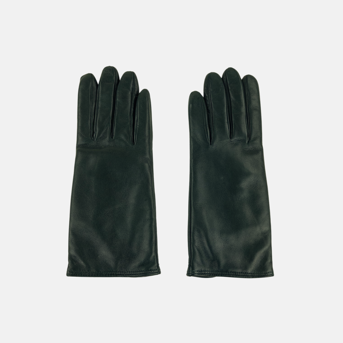 Gala Basic Soft Leather Gloves with Cashmere Lining in Forest - Big Bag NY