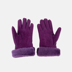 Gala Shearling Glove Suede Finish in Samurai - Big Bag NY