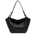 Gianni Chiarini Bloom Large Leather Bag - Black- Big Bag NY