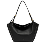 Gianni Chiarini Bloom Large Leather Bag - Black- Big Bag NY
