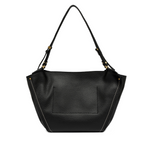 Gianni Chiarini Bloom Large Leather Bag - Black- Big Bag NY