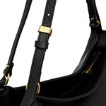 Gianni Chiarini Bloom Large Leather Bag - Black- Big Bag NY