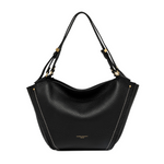 Gianni Chiarini Bloom Leather Bag - Black- Big Bag NY