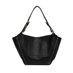 Gianni Chiarini Bloom Leather Bag - Black- Big Bag NY