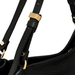 Gianni Chiarini Bloom Leather Bag - Black- Big Bag NY