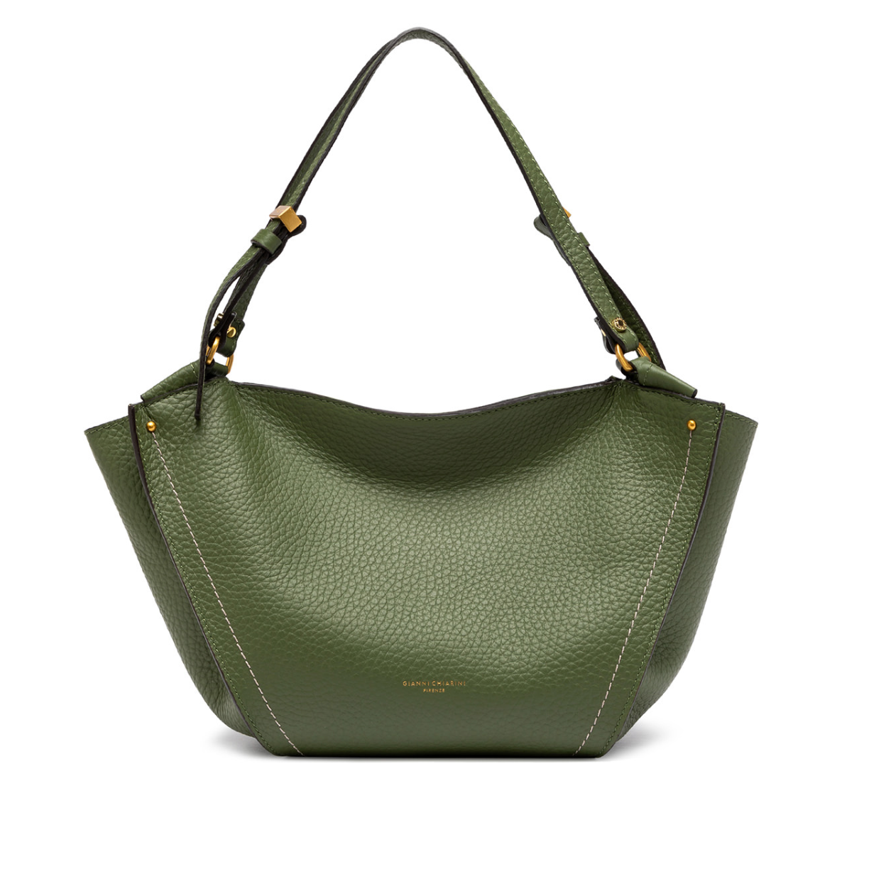 Gianni Chiarini Bloom Leather Bag - Deep Fir- Big Bag NY