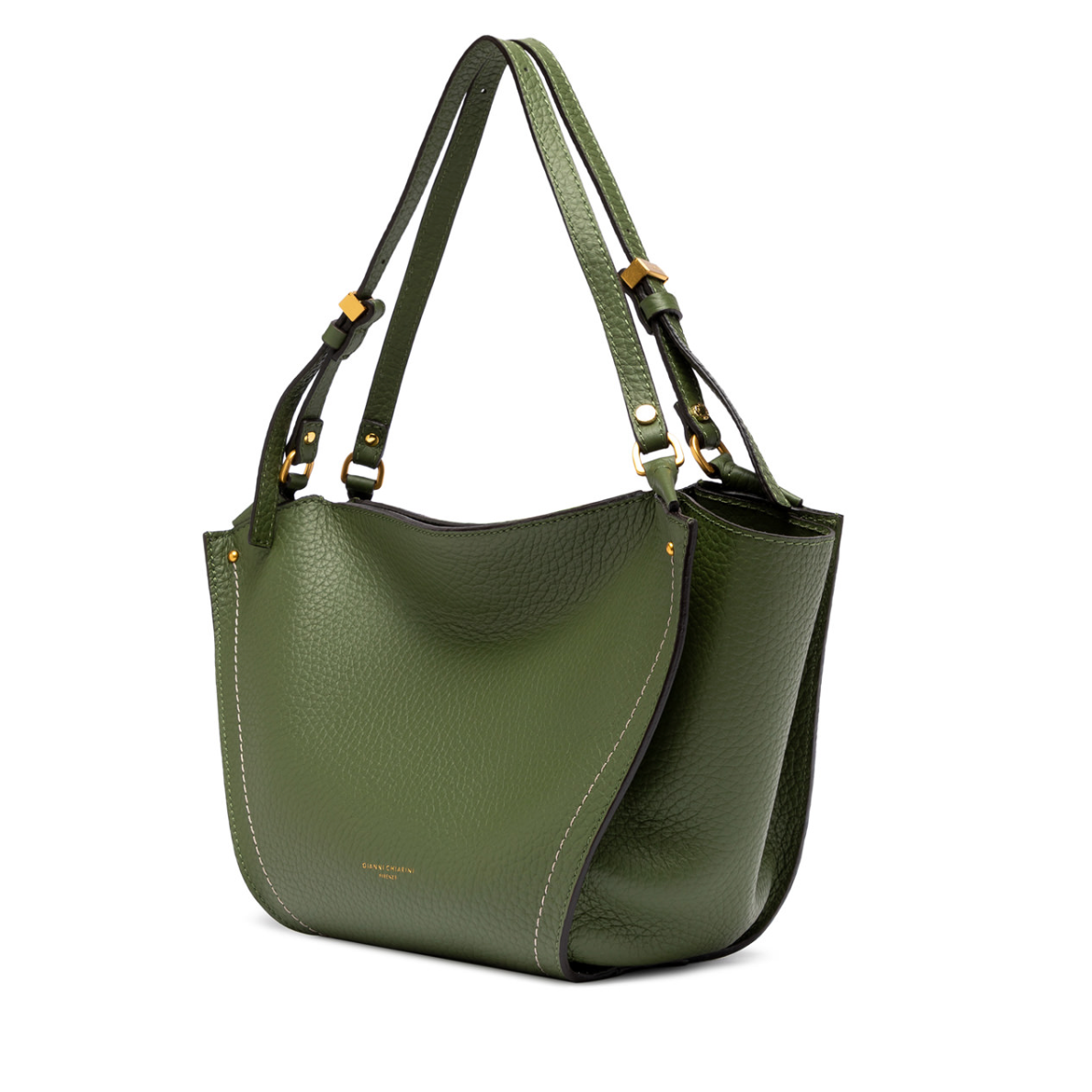 Gianni Chiarini Bloom Leather Bag - Deep Fir- Big Bag NY