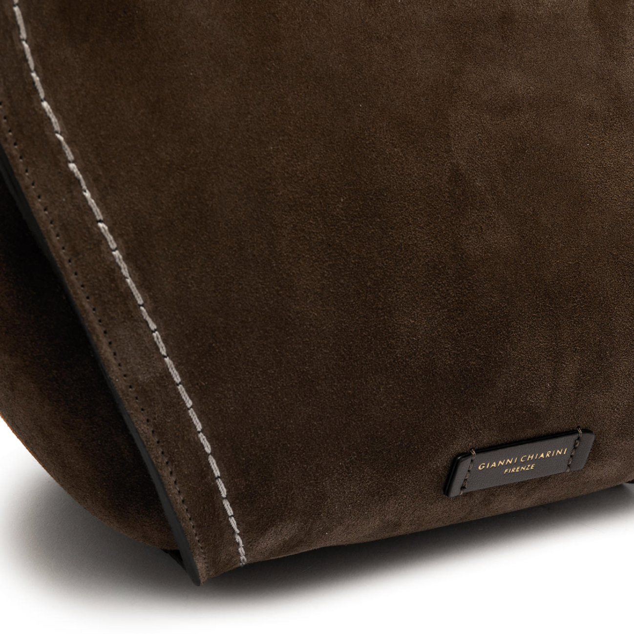 Gianni Chiarini Bloom Medium Leather Bag - Moka- Big Bag NY