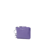 Gianni Chiarini Compact Credit Card and Key Case Zip Wallet Purple - Big Bag NY