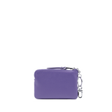 Gianni Chiarini Compact Credit Card and Key Case Zip Wallet Purple - Big Bag NY