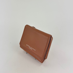 Gianni Chiarini Compact Trifold with Large Zip Pocket Caramel - Big Bag NY