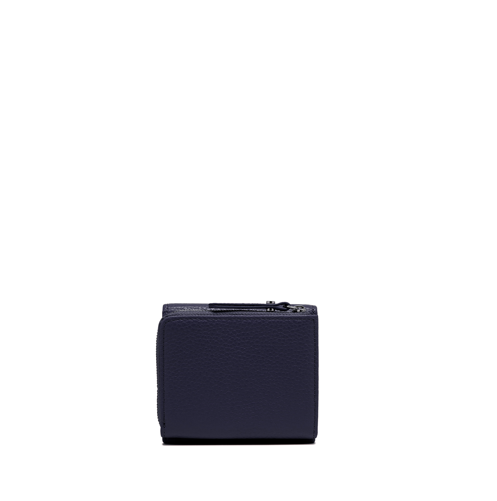 Gianni Chiarini Compact Trifold with Large Zip Pocket Coral Navy - Big Bag NY