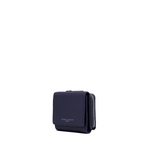 Gianni Chiarini Compact Trifold with Large Zip Pocket Navy - Big Bag NY