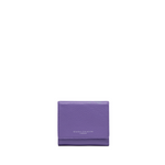 Gianni Chiarini Compact Trifold with Large Zip Pocket Purple - Big Bag NY